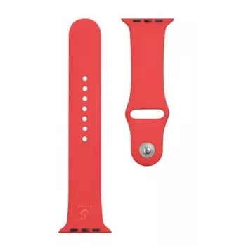 Tactical Σιλικονούχο λουράκι Apple για Watch 1/2/3/4/5/6/7/SE 42/44/45mm Κόκκινο