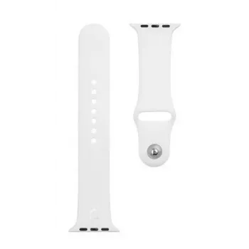 Tactical Σιλικονούχο λουράκι Apple για Watch 1/2/3/4/5/6/7/SE 42/44/45mm Λευκό