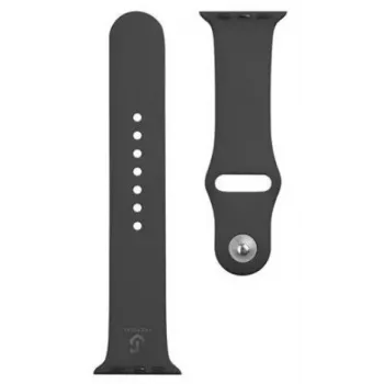 Tactical Σιλικονούχο λουράκι για Watch 1/2/3/4/5/6/7/SE 38/40/41mm Μαύρο