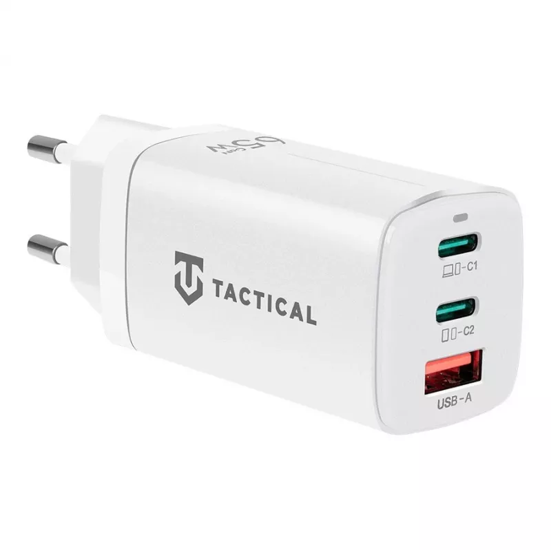 Tactical Adapter FlashBang GaN Λευκός Φορτιστής USB-C 65W