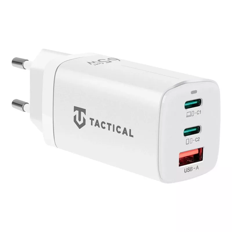 Tactical Adapter FlashBang GaN Λευκός Φορτιστής USB-C 65W