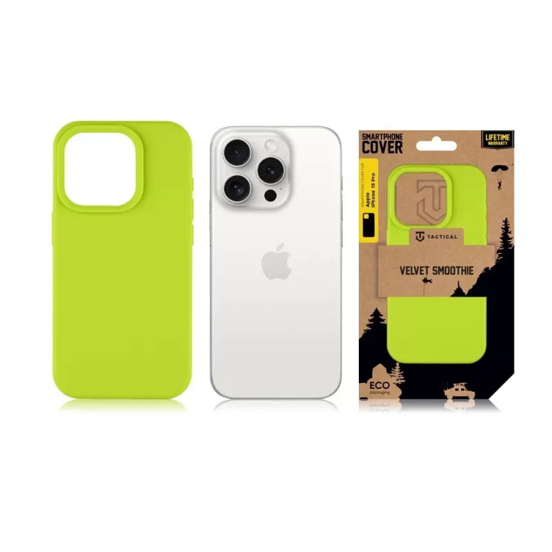 Tactical Θήκη Πλάτης Velvet Smoothie για iPhone 15 Pro - Avocado Green