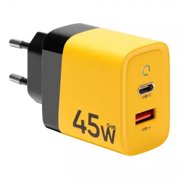 Tactical Microgrid GaN 45W Κίτρινος Φορτιστής Τοίχου με USB-C