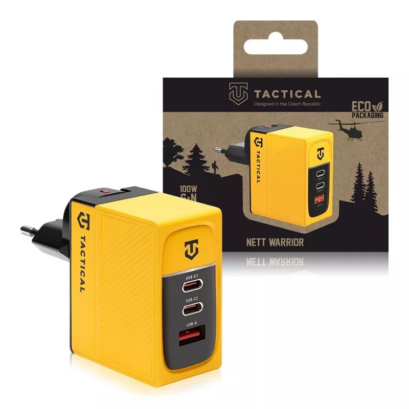 Tactical Nett Warrior GaN 100W Κίτρινος Φορτιστής