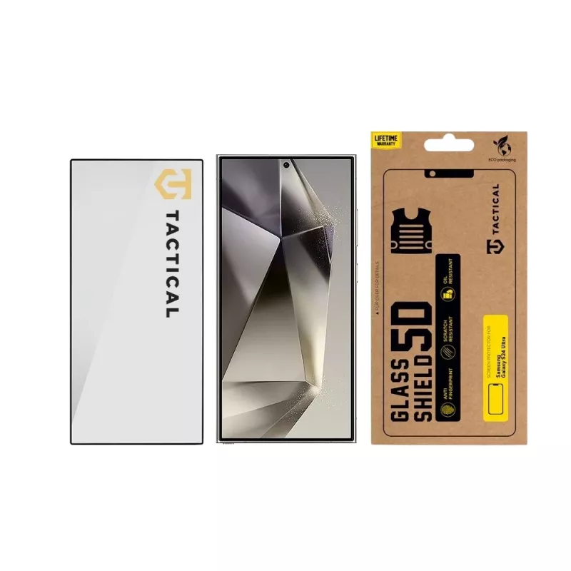 Tactical Glass Shield 5D για Samsung Galaxy S24 Ultra Μαύρο