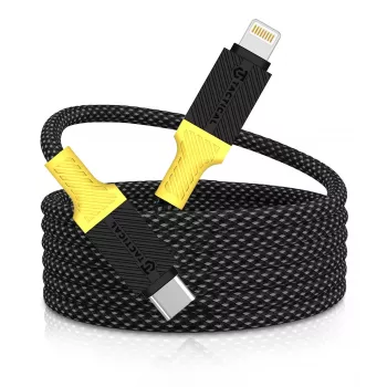 Tactical MagRope Καλώδιο USB-C/Lightning Μαύρο/Κίτρινο - Ψηφιακό/Δεδομένα
