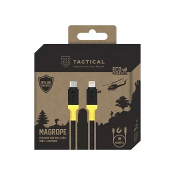 Tactical MagRope Καλώδιο USB-C/Lightning Μαύρο/Κίτρινο - Ψηφιακό/Δεδομένα