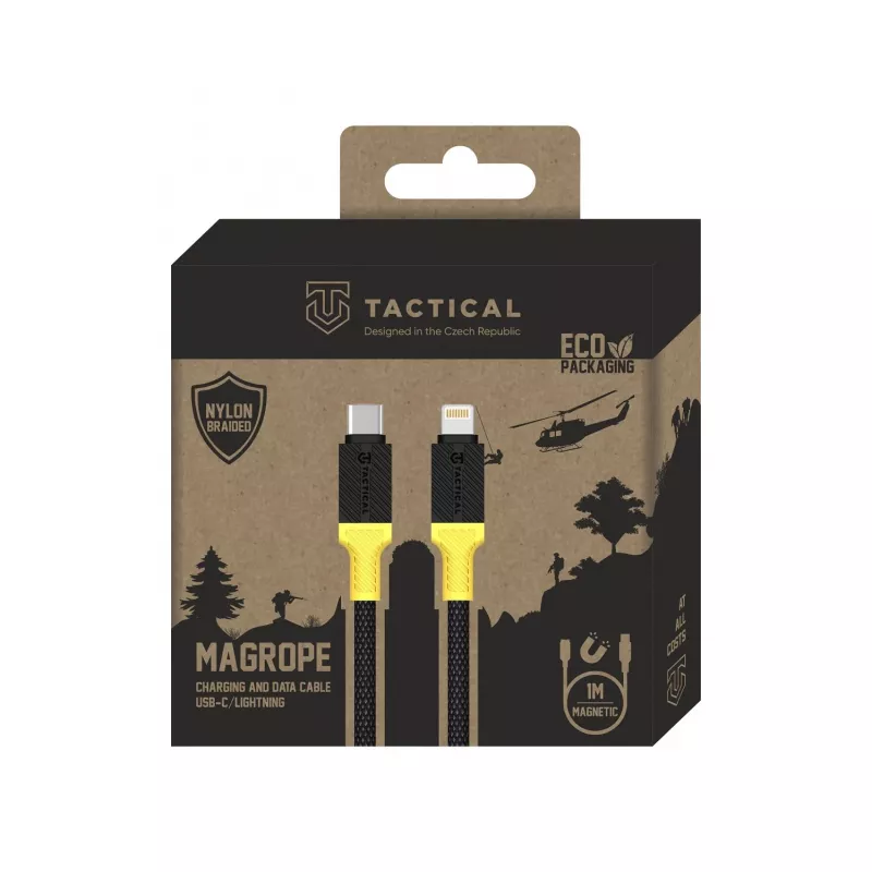 Tactical MagRope Καλώδιο USB-C/Lightning Μαύρο/Κίτρινο - Ψηφιακό/Δεδομένα