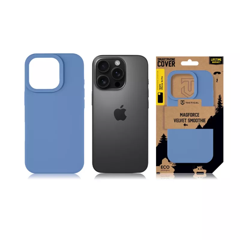 Tactical Θήκη Πλάτης MagForce Velvet Smoothie iPhone 16 Pro Charcoal Black