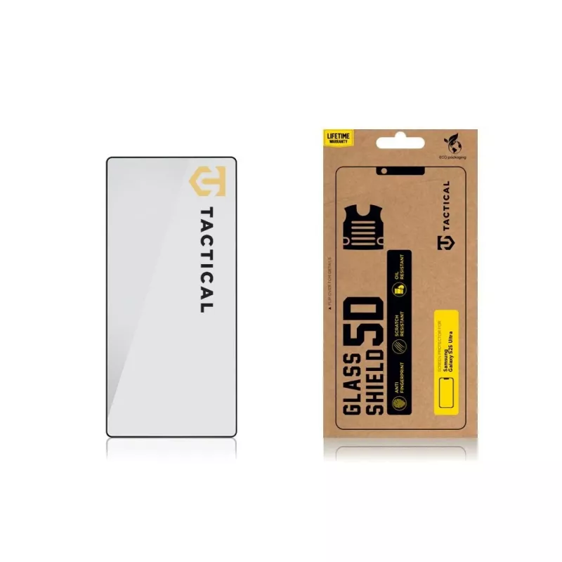 Tactical Glass Shield 5D για Samsung Galaxy S25 Ultra Μαύρο