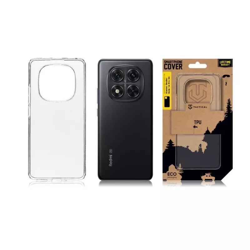 Tactical Back Cover TPU για Xiaomi Redmi Note 14 Pro 5G διάφανο