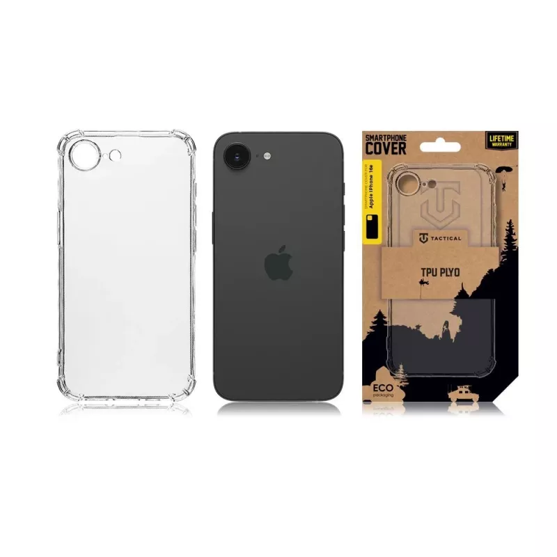 Tactical Back Cover TPU Plyo για iPhone 16e/17e Διάφανο