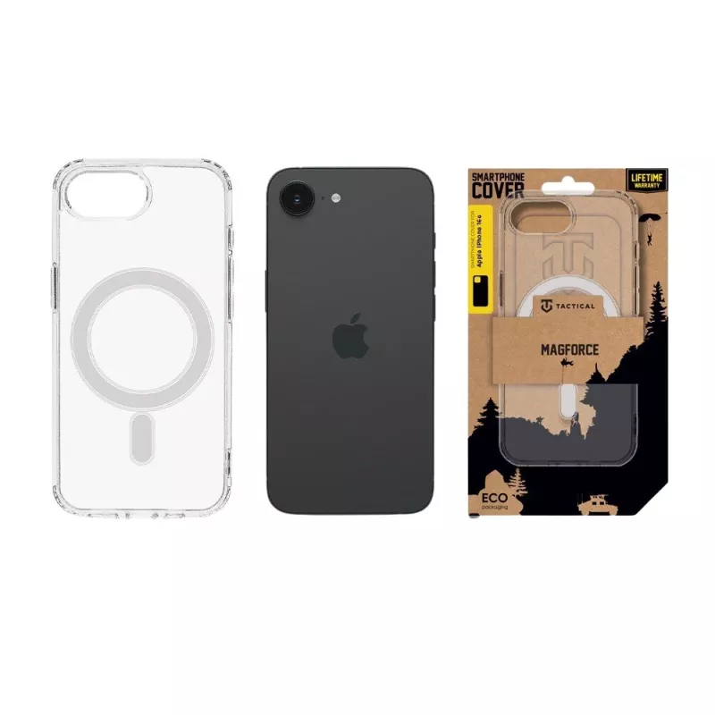 Tactical Back Cover MagForce iPhone 16e/17e διάφανο