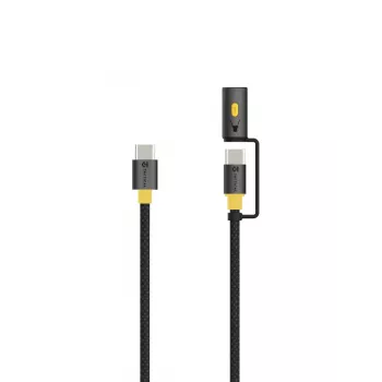 Tactical Stinger Cable USB-C/USB-C Μαύρο