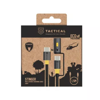 Tactical Stinger Cable USB-C/USB-C Μαύρο