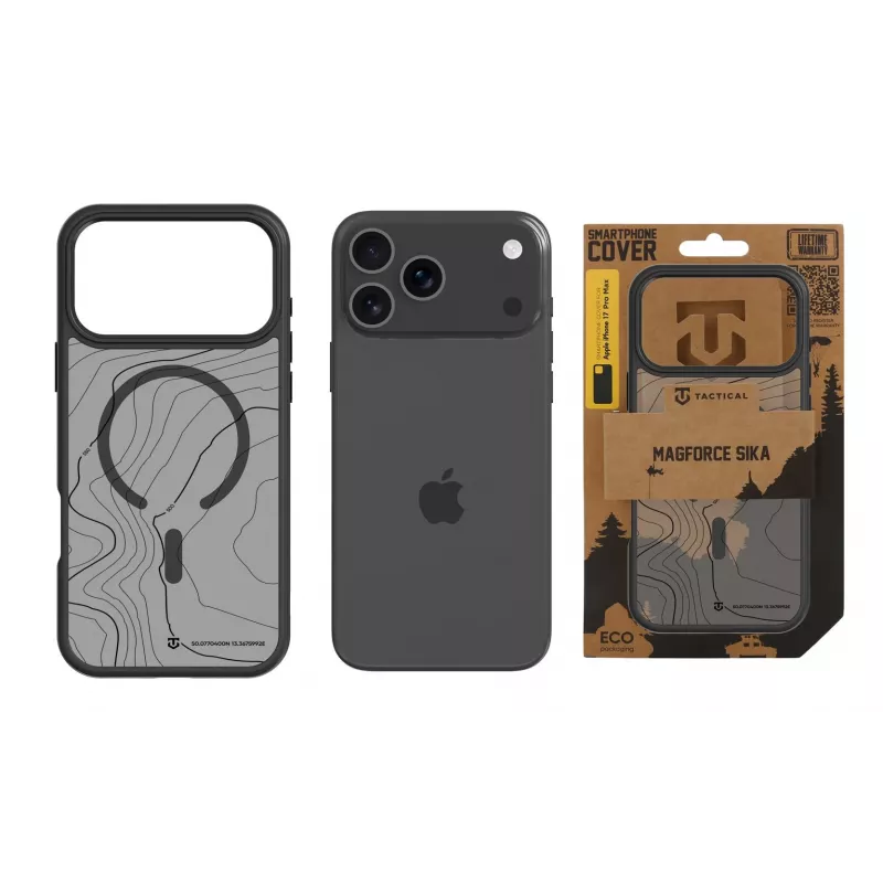 Tactical Back Cover MagForce Hyperstealth Sika για Apple iPhone 17 Pro Max, Asphalt