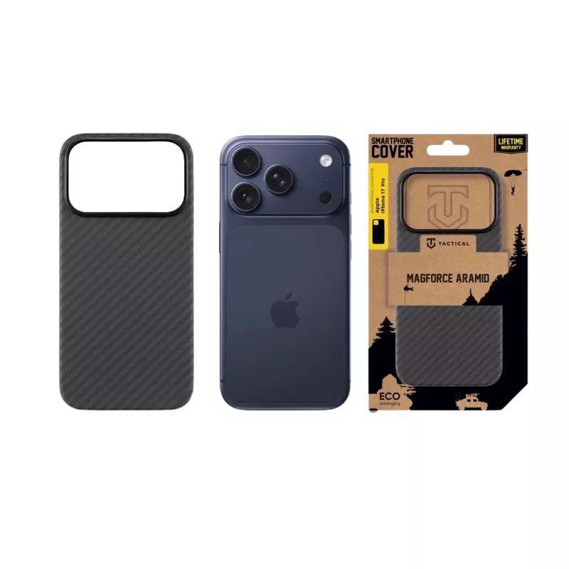 Tactical Back Cover MagForce Aramid για Apple iPhone 17 Pro μαύρο