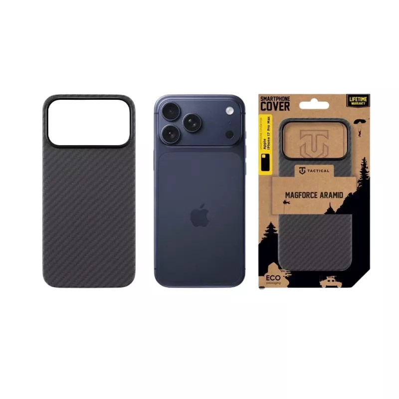 Tactical Back Cover MagForce Aramid για Apple iPhone 17 Pro Max Μαύρο