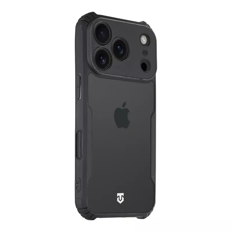 Tactical Quantum Stealth θήκη πλάτης iPhone 17 Pro διάφανη/μαύρη