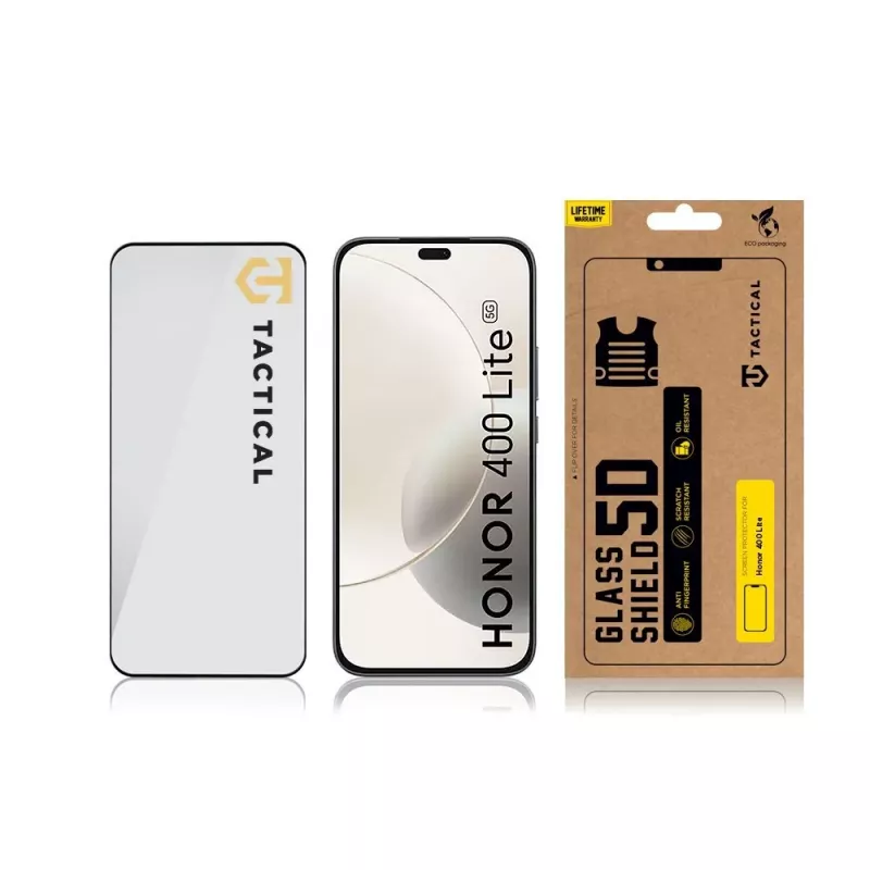 Tactical Glass Shield 5D για Honor 400 Lite μαύρο