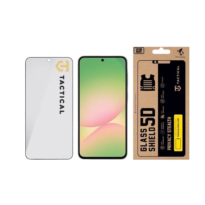 Tactical Glass Shield Privacy 5D για Galaxy A56 μαύρο
