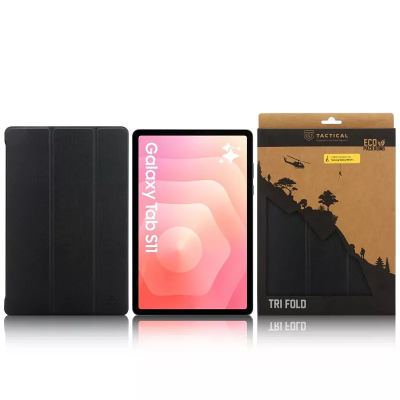 Tactical Θήκη Βιβλίου Tri Fold Galaxy Tab S11 μαύρο