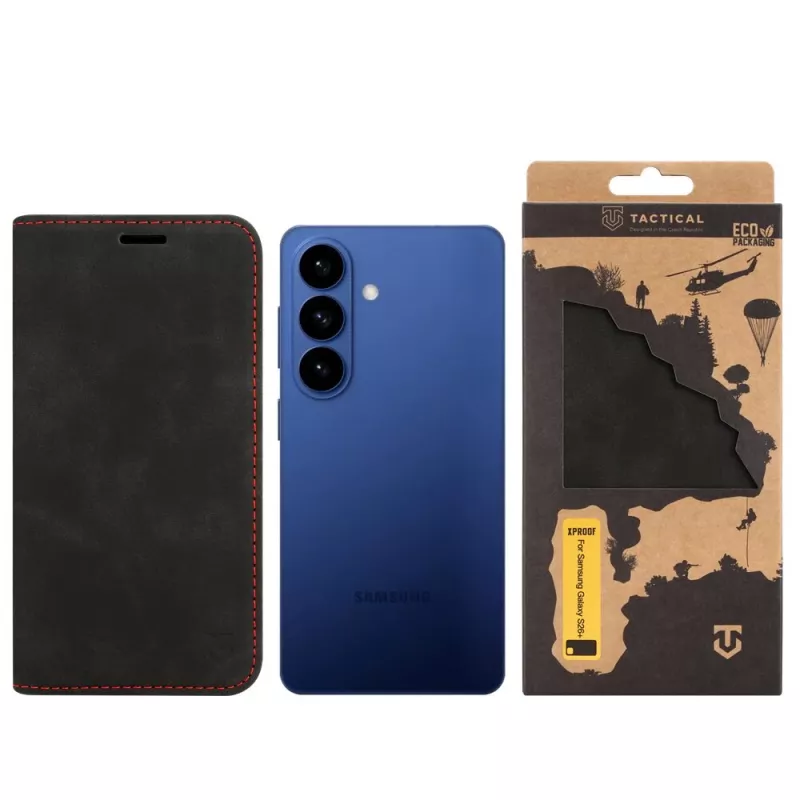 Tactical Θήκη Βιβλίου Xproof Galaxy S26+ Black Hawk μαύρο