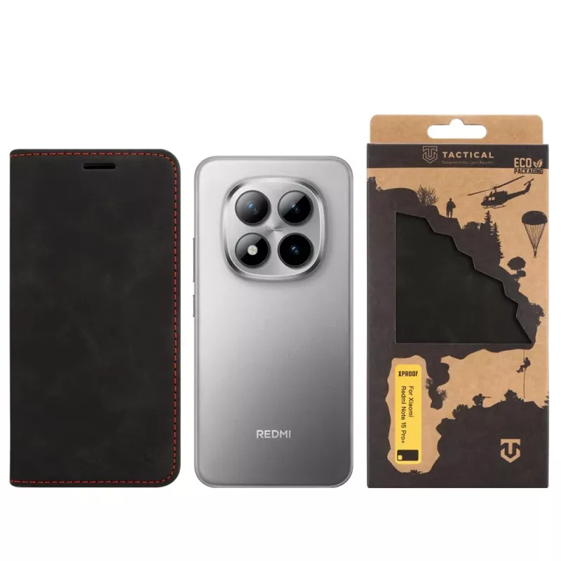 Tactical Book Cover Xproof Redmi Note 15 Pro+ 5G Black Hawk μαύρο