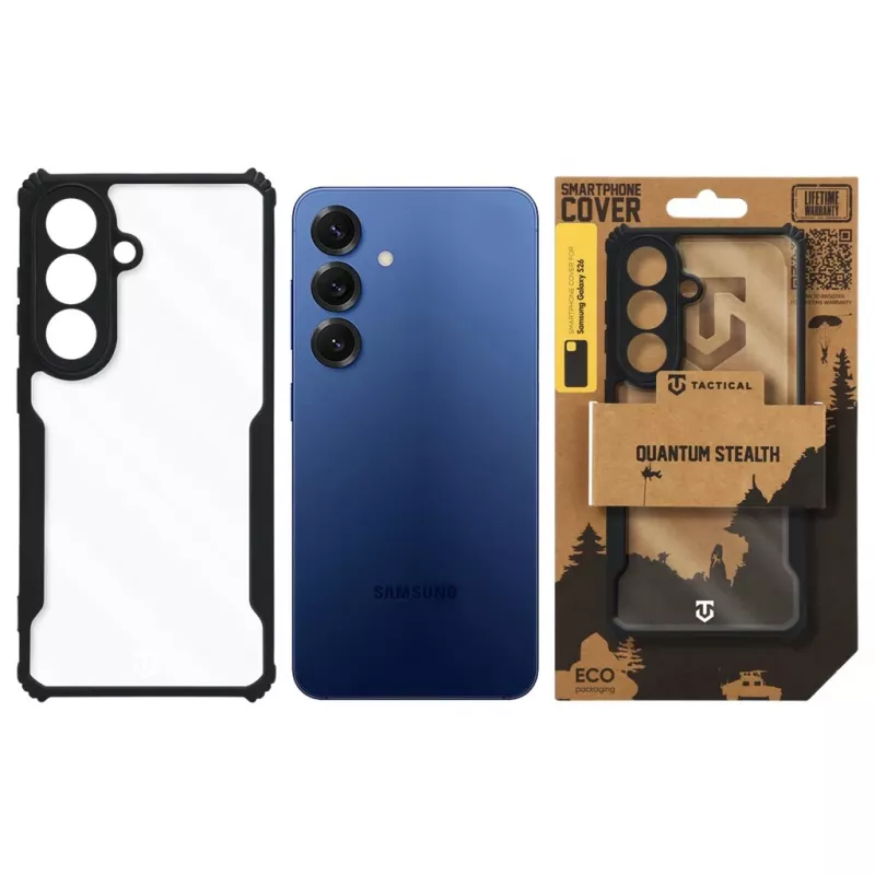 Tactical θήκη πλάτης Quantum Stealth Galaxy S26 διαφανές/μαύρο