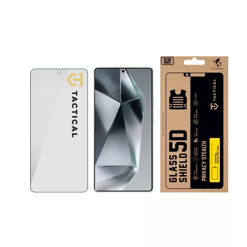 Tactical Glass Shield Privacy Stealth 5D για Samsung Galaxy S26 Ultra μαύρο