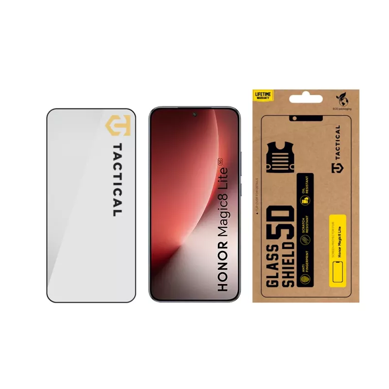 Tactical Glass Shield 5D για Magic8 Lite μαύρο