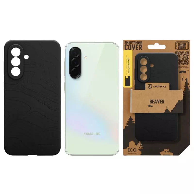 Tactical Back Cover Beaver για Samsung Galaxy A37, άσφαλτος