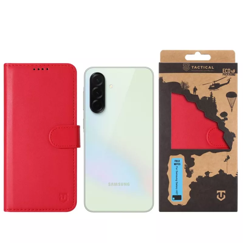 Tactical Book Cover Field Notes Galaxy A37 κόκκινο