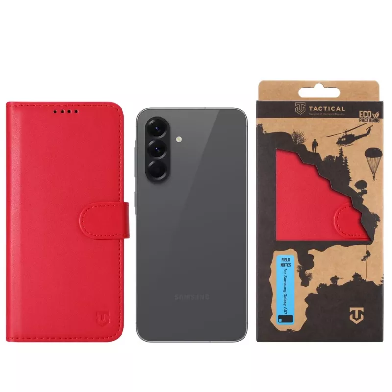 Tactical Book Cover Field Notes Galaxy A57 κόκκινο