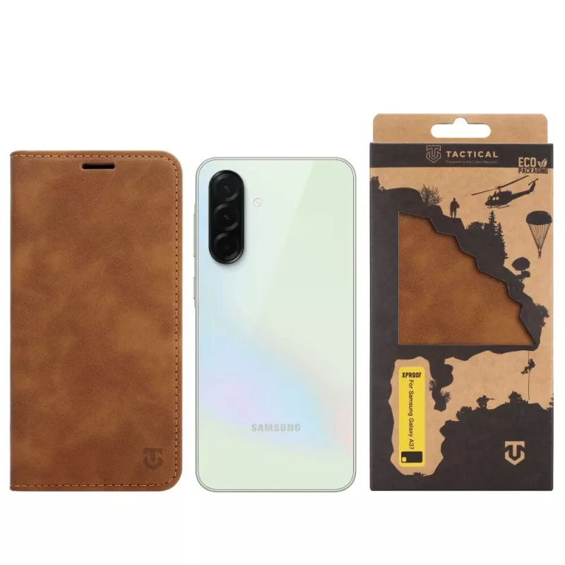 Tactical Θήκη Βιβλίο Xproof Galaxy A37 Mud Brown