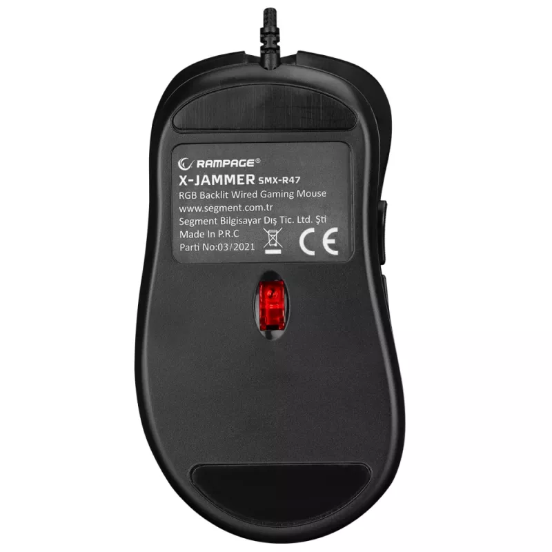 Rampage X-JAMMER V2 RGB Ποντίκι gaming 12800 DPI 1kHz Macro