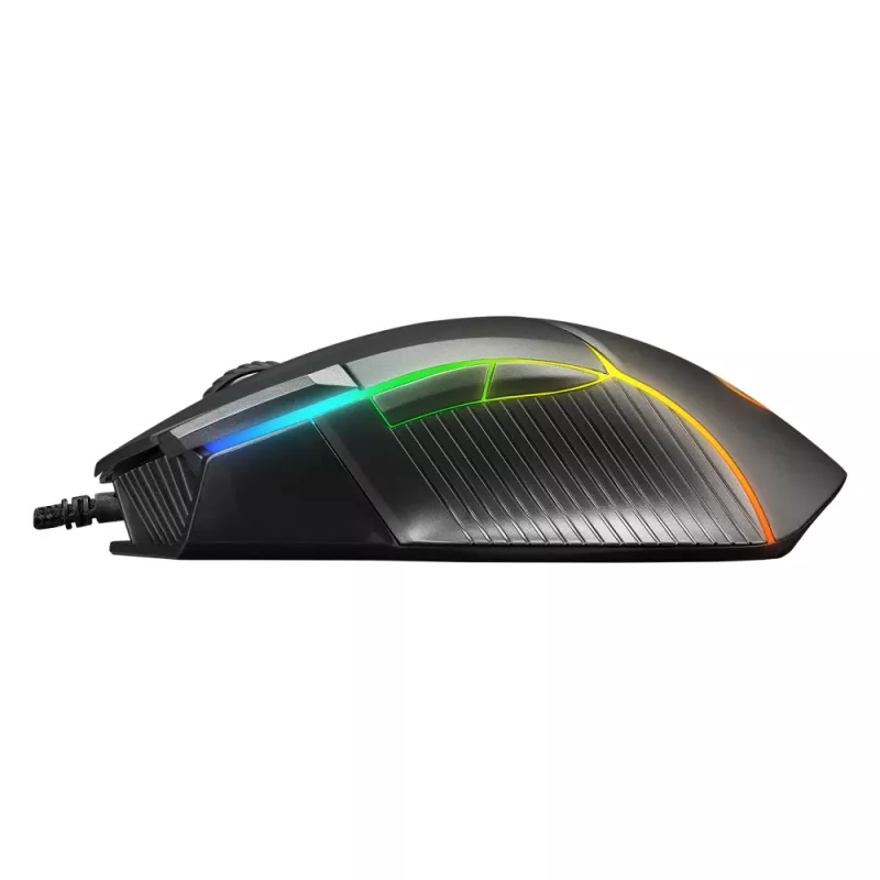 Rampage Comfort Ποντίκι gaming, προγραμματιζόμενο, 12800 DPI RGB, μαύρο