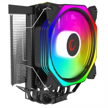 Rampage Octagon C50 Ψύκτρα CPU αέρα, ανεμιστήρας 120mm PWM, 1800 RPM, ARGB, Intel LGA 1700/1200/115X, AMD AM5/AM4/AM3+, 4 σωλήνες θερμότητας, έως 180W TDP