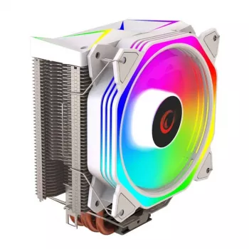 Rampage Octagon C50 Ψύκτρα CPU αέρα, ανεμιστήρας 120mm ARGB, λευκό, LGA 1700/AM5