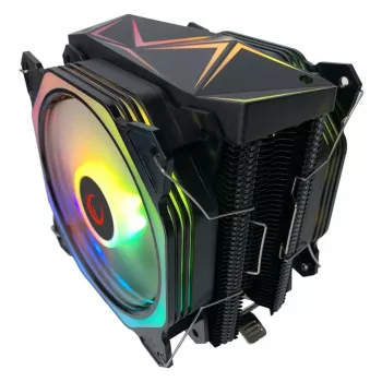 Rampage Octagon C60 Ψύκτρα CPU αέρα, διπλός πύργος, 2x ανεμιστήρες 120mm ARGB, 1800RPM, LGA 1700/AM5