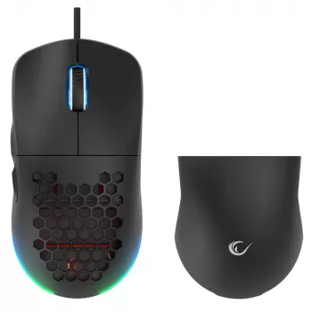 Rampage BLINK Ενσύρματο ποντίκι gaming USB, 12800 DPI, RGB, οπτικός αισθητήρας, μαύρο