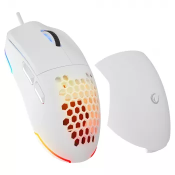 Rampage BLINK Ενσύρματο ποντίκι gaming, 12800 DPI, RGB, οπτικός αισθητήρας, λευκό