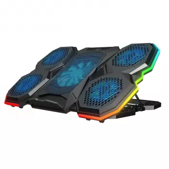 Rampage X-RANGER 9-17 RGB Ρυθμιζόμενη βάση ψύξης laptop