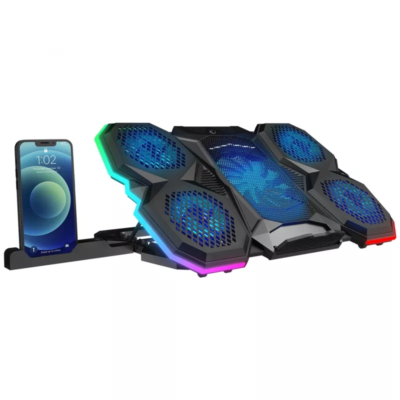 Rampage X-RANGER 9-17 RGB Ρυθμιζόμενη βάση ψύξης laptop