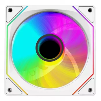 Rampage Ανεμιστήρας κουτιού 120mm 1800RPM Infinite Loop ARGB λευκός PWM