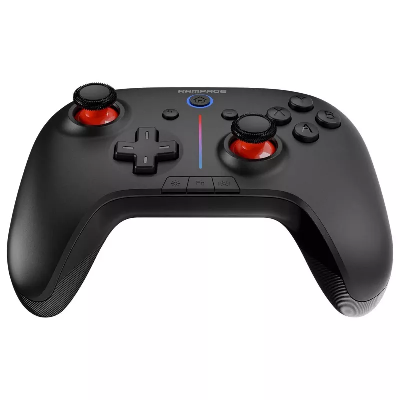 Rampage Hydra Pro Pad Wireless RGB 2.4G Hall Effect χειριστήριο με μαγνητικά triggers, μαύρο