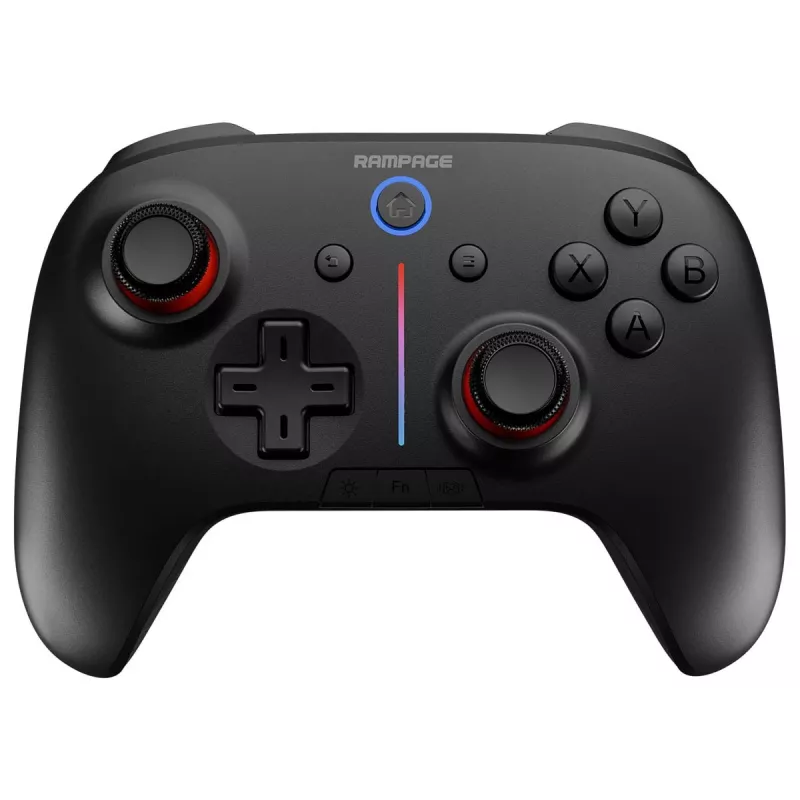Rampage Hydra Pro Pad Wireless RGB 2.4G Hall Effect χειριστήριο με μαγνητικά triggers, μαύρο
