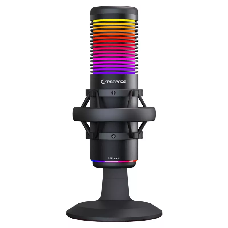 Rampage Bemol RGB USB-C μικρόφωνο gaming, μαύρο