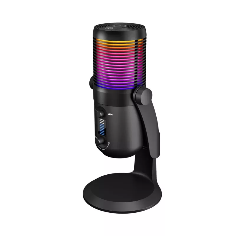 Rampage Diyez RGB USB-C μικρόφωνο gaming, μαύρο