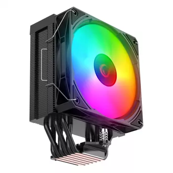 Rampage Octagon C70 ψύκτρα CPU LGA1700/AM5 LCD ανεμιστήρας Infinity 120mm ARGB, μαύρο